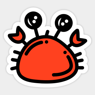 Cute crab Sticker